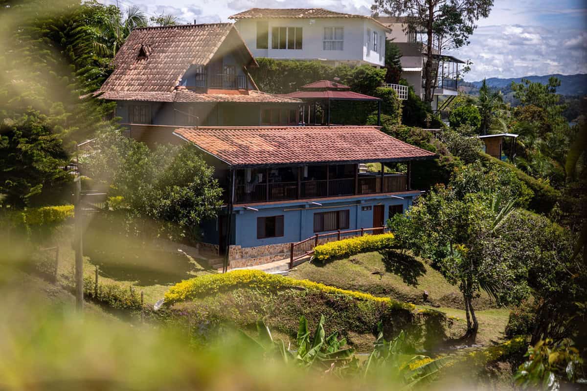 Happy guest enjoying vacation at Finca Conejo Blanco