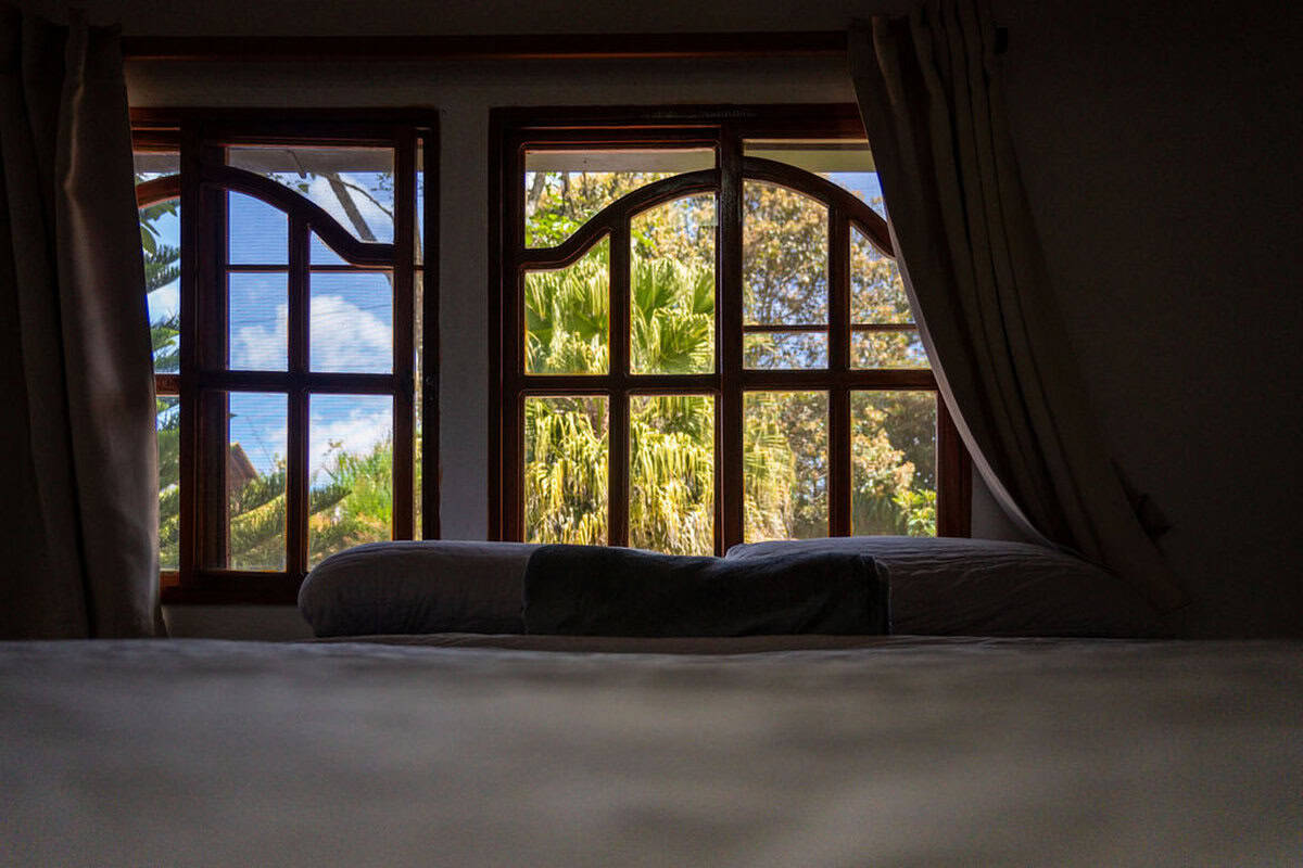 Close up of a matcha latte