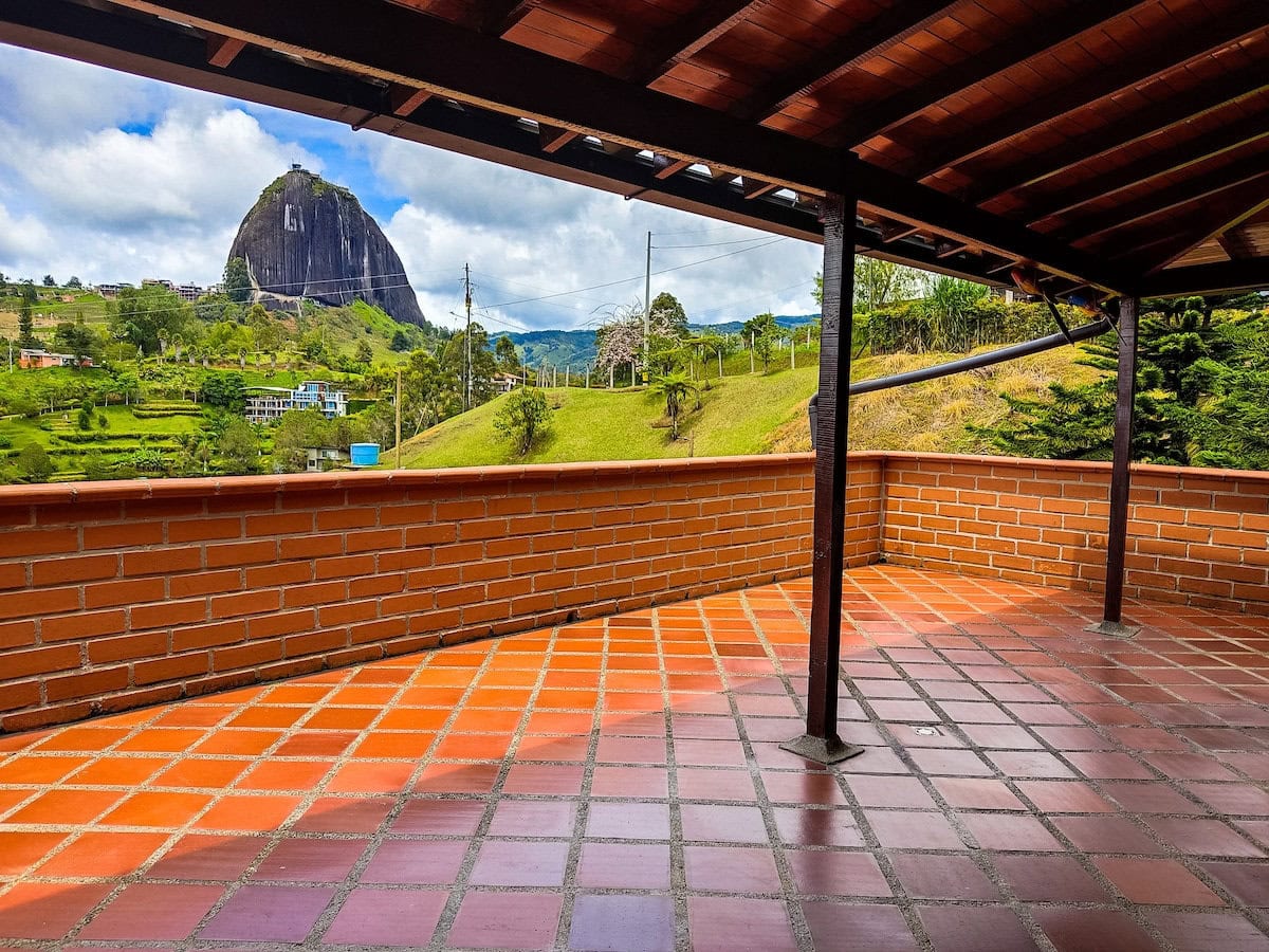 Panoramic terrace views at Finca Conejo Blanco
